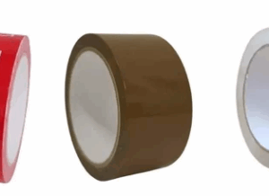 Red, Brown & Clear Fragile Packaging Parcel Packing Tape – 48mm x 66m